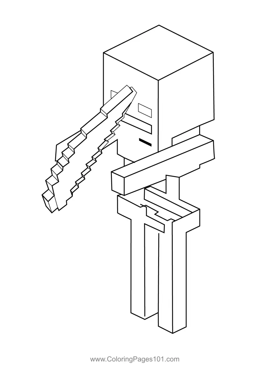 Minecraft Coloring Pages 10