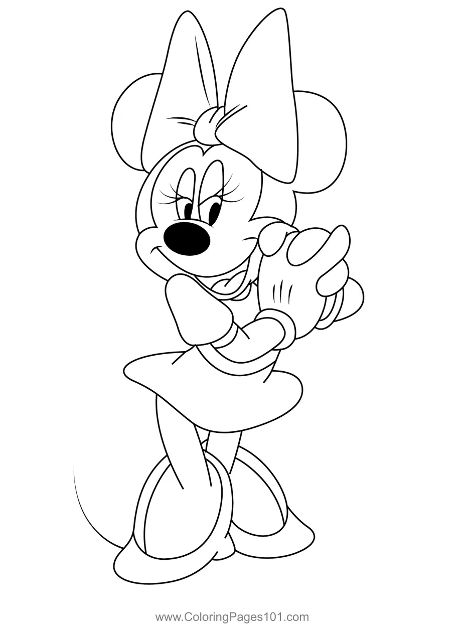Minnie Mouse Coloring Pages 2