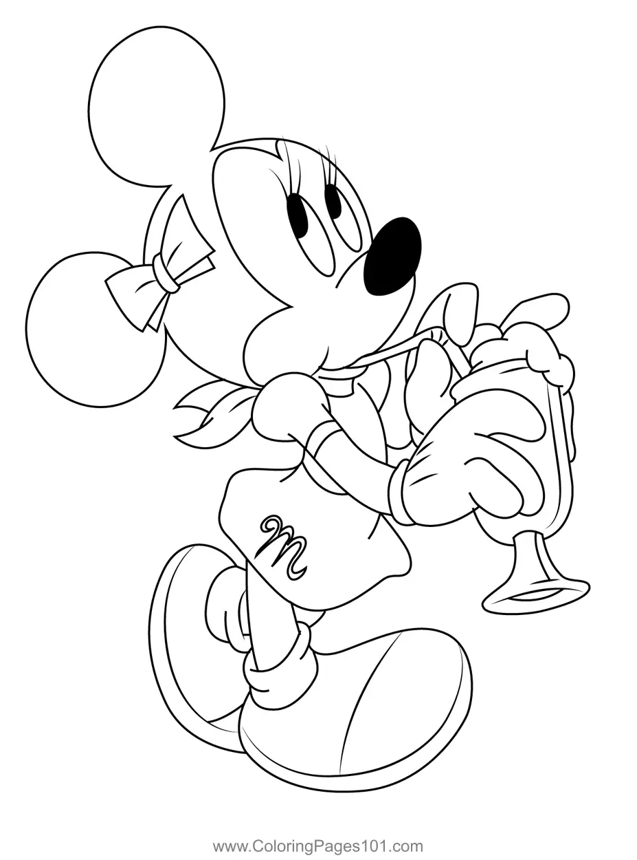 Minnie Mouse Coloring Pages 4