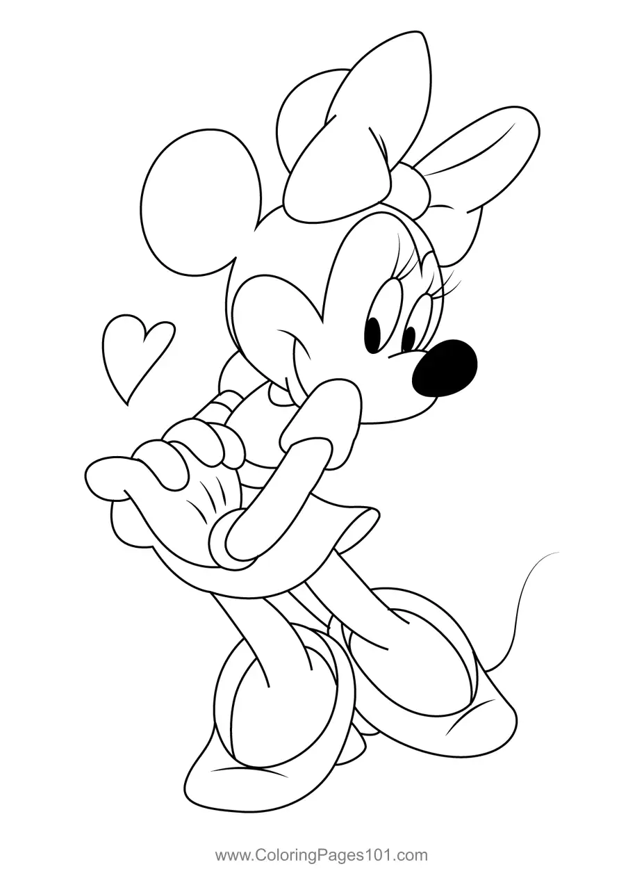 Minnie Mouse Coloring Pages 6