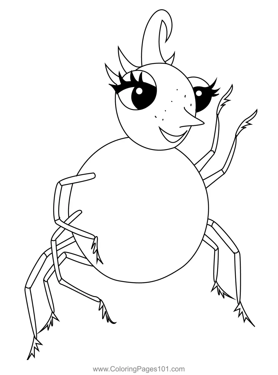 Miss Spider Coloring Pages 3