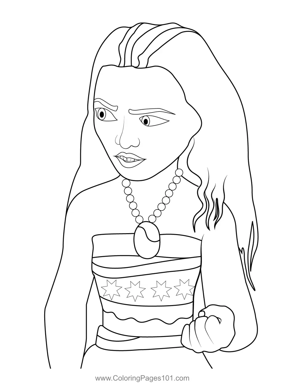 Moana Coloring Pages 4