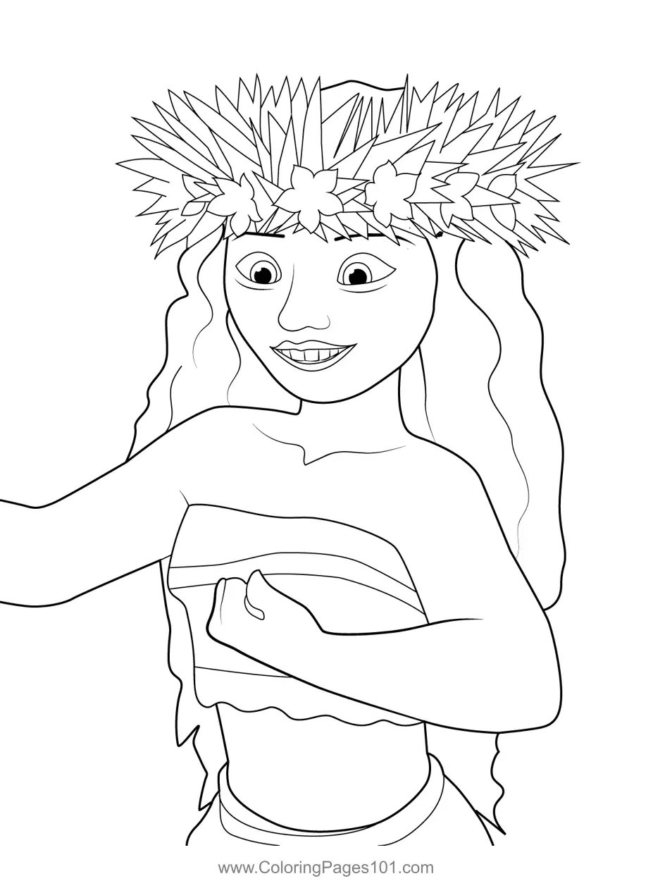 Moana Coloring Pages 9