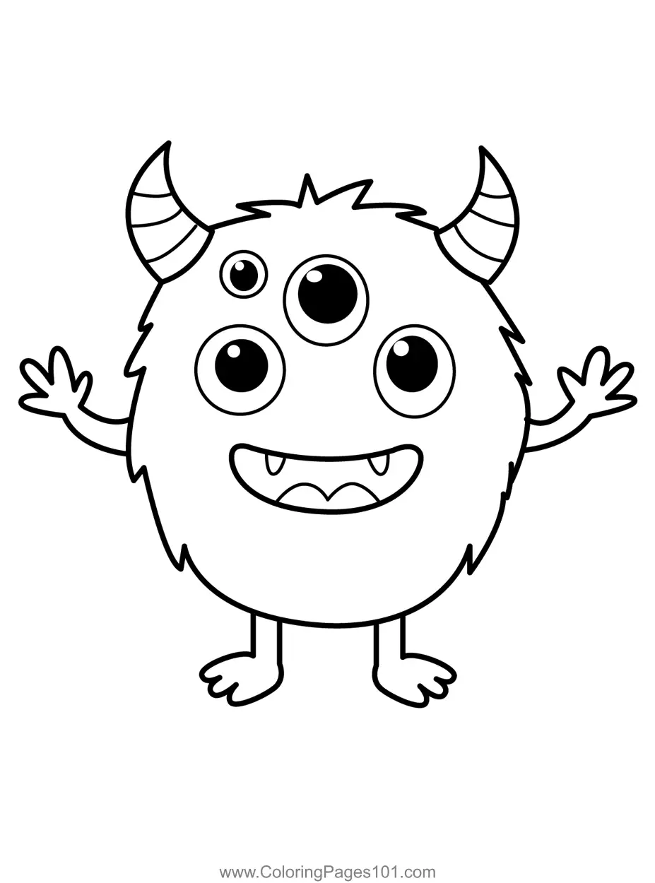 Monsters Coloring Pages 2