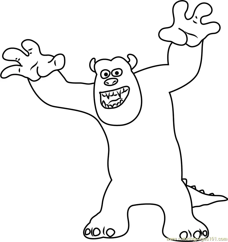 Monsters Inc Coloring Pages 1