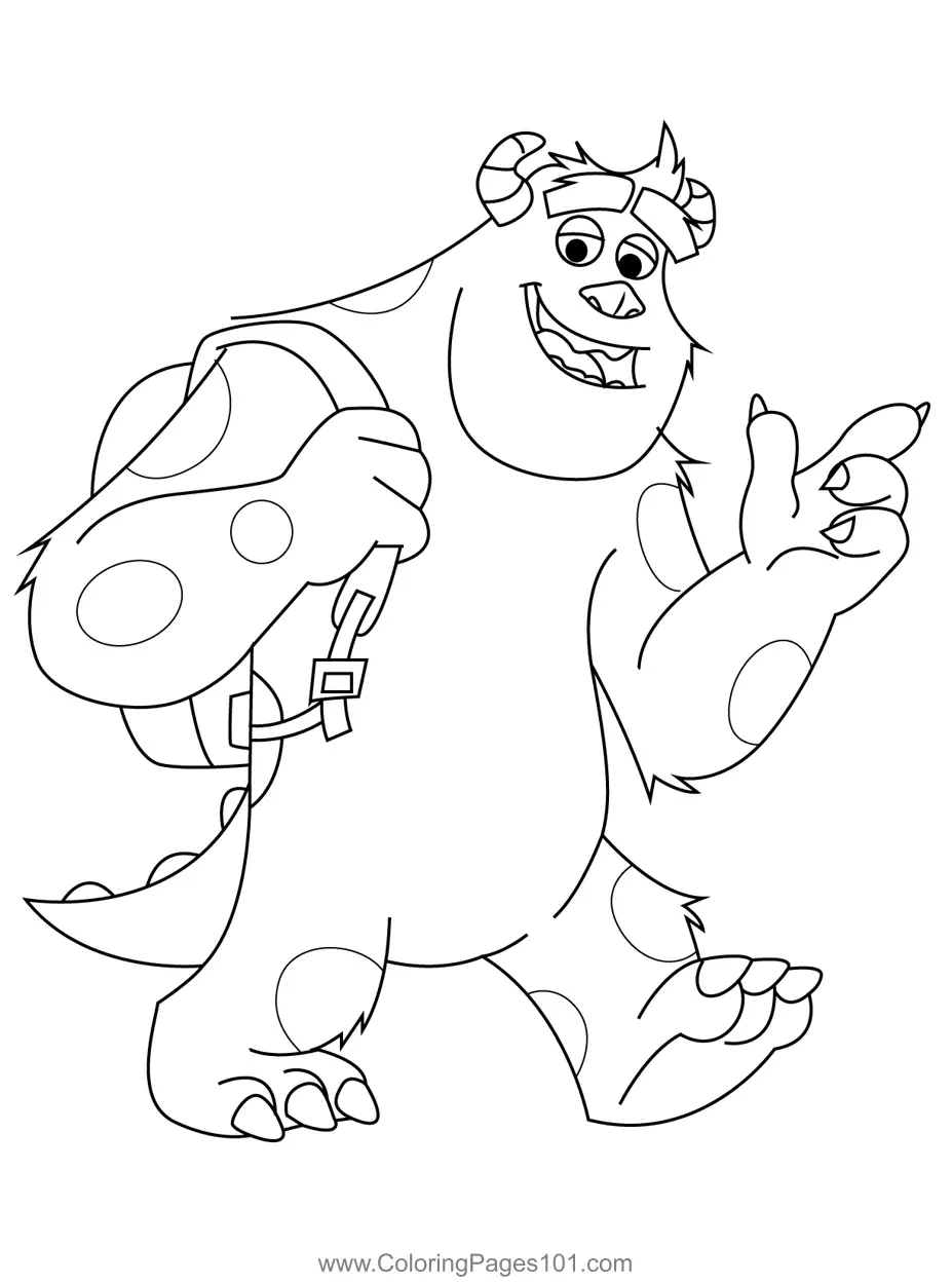Monsters University Coloring Pages 6