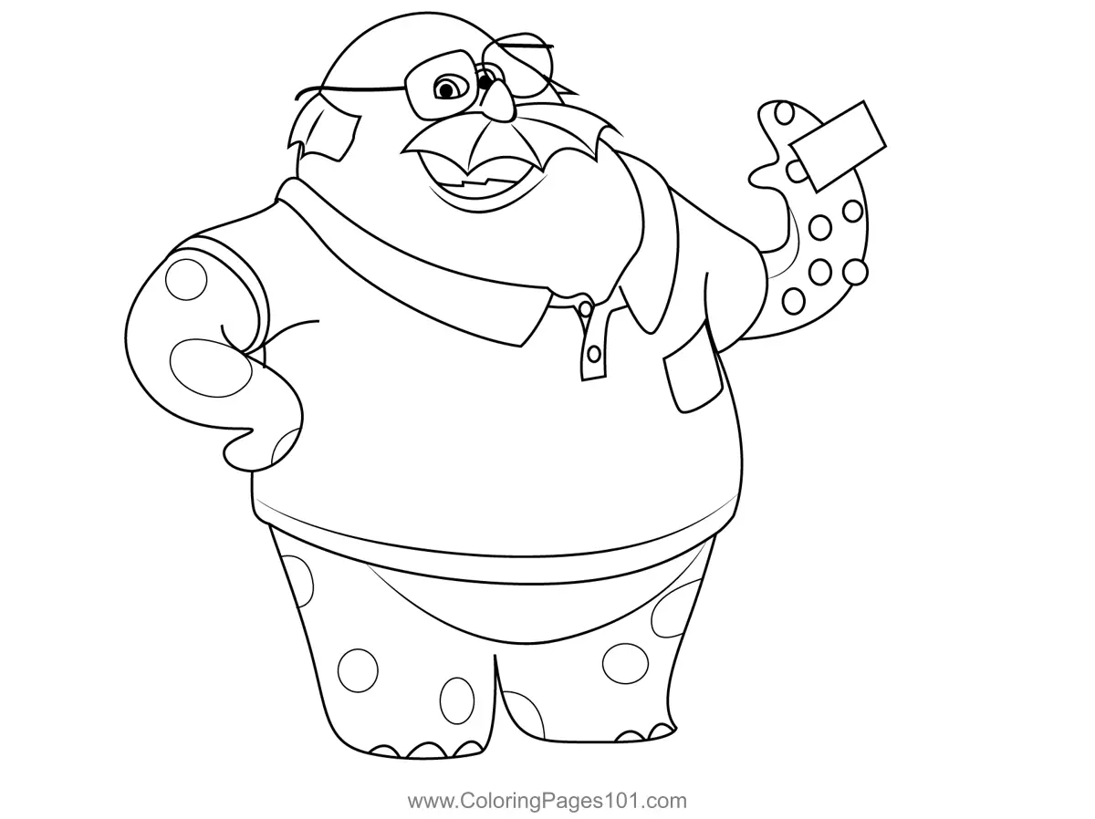 Monsters University Coloring Pages 9