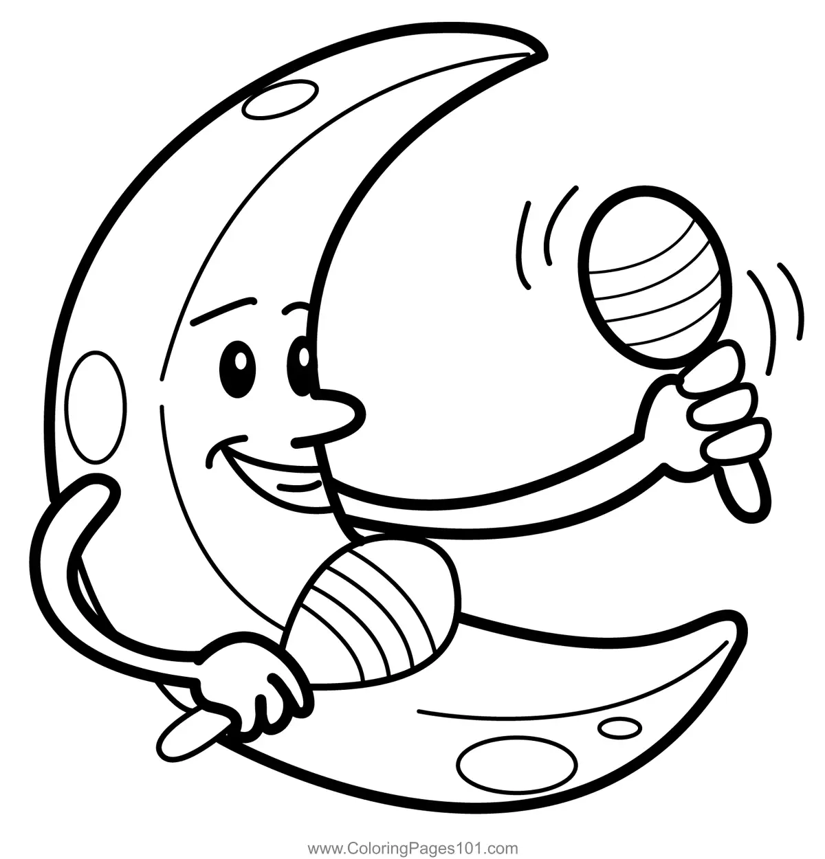 Moon Coloring Pages 10