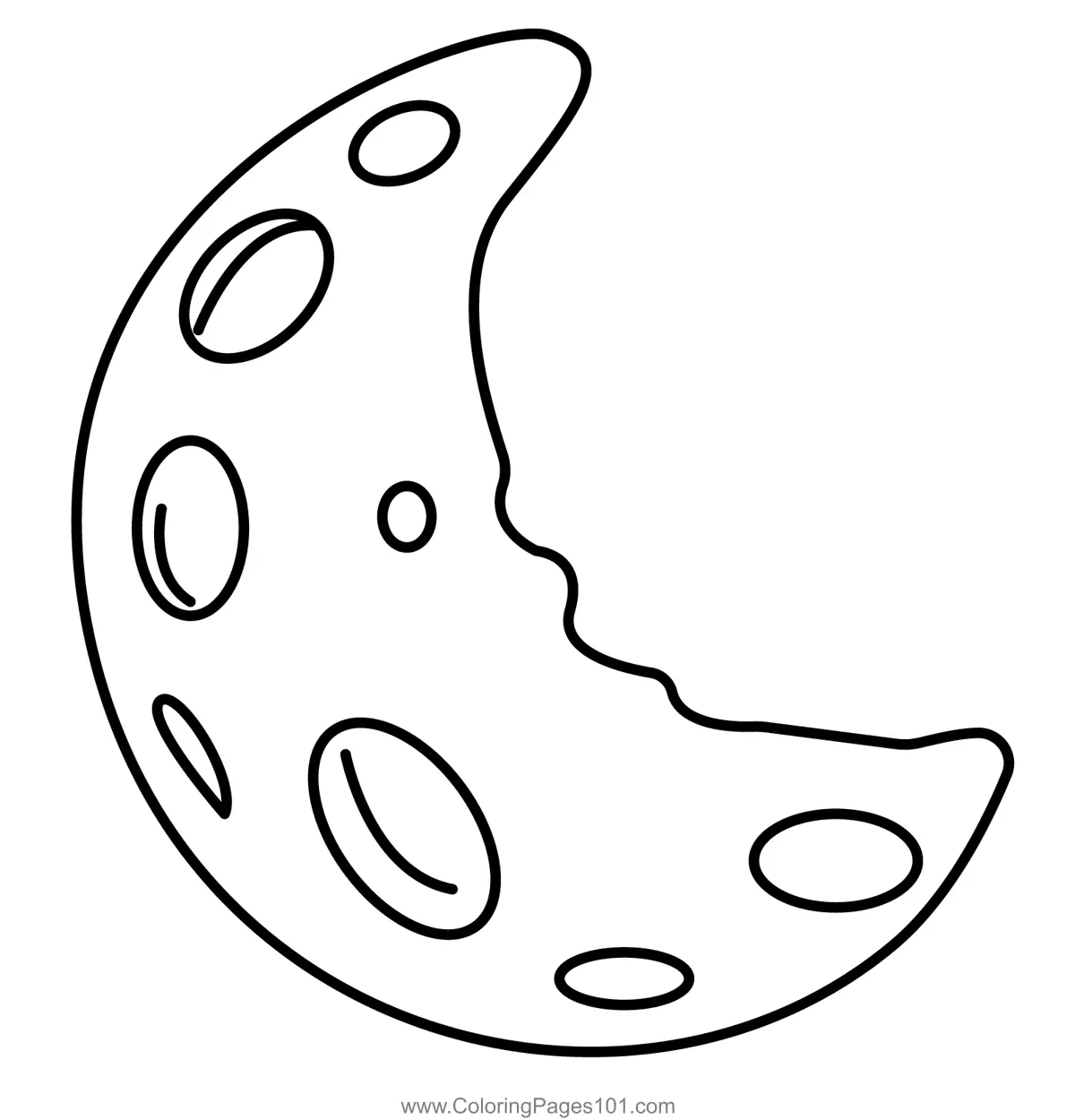 Moon Coloring Pages 11