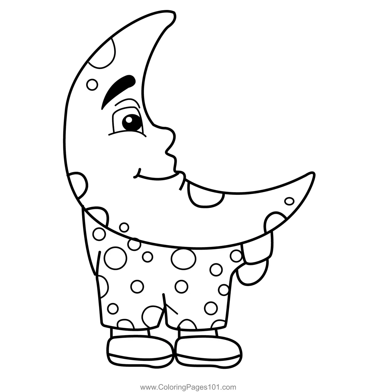 Moon Coloring Pages 9