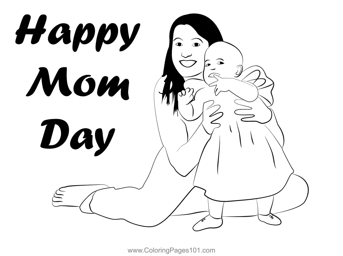 Mothers Day Coloring Pages 10