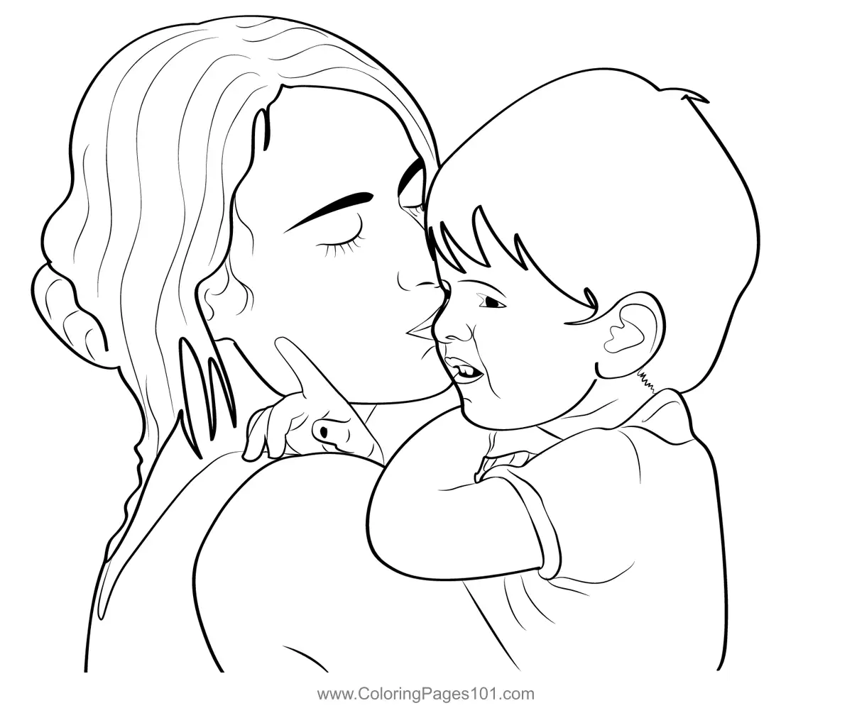 Mothers Day Coloring Pages 3