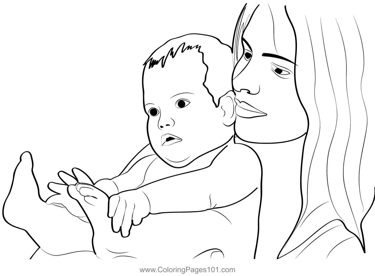 Mothers Day Coloring Pages 7