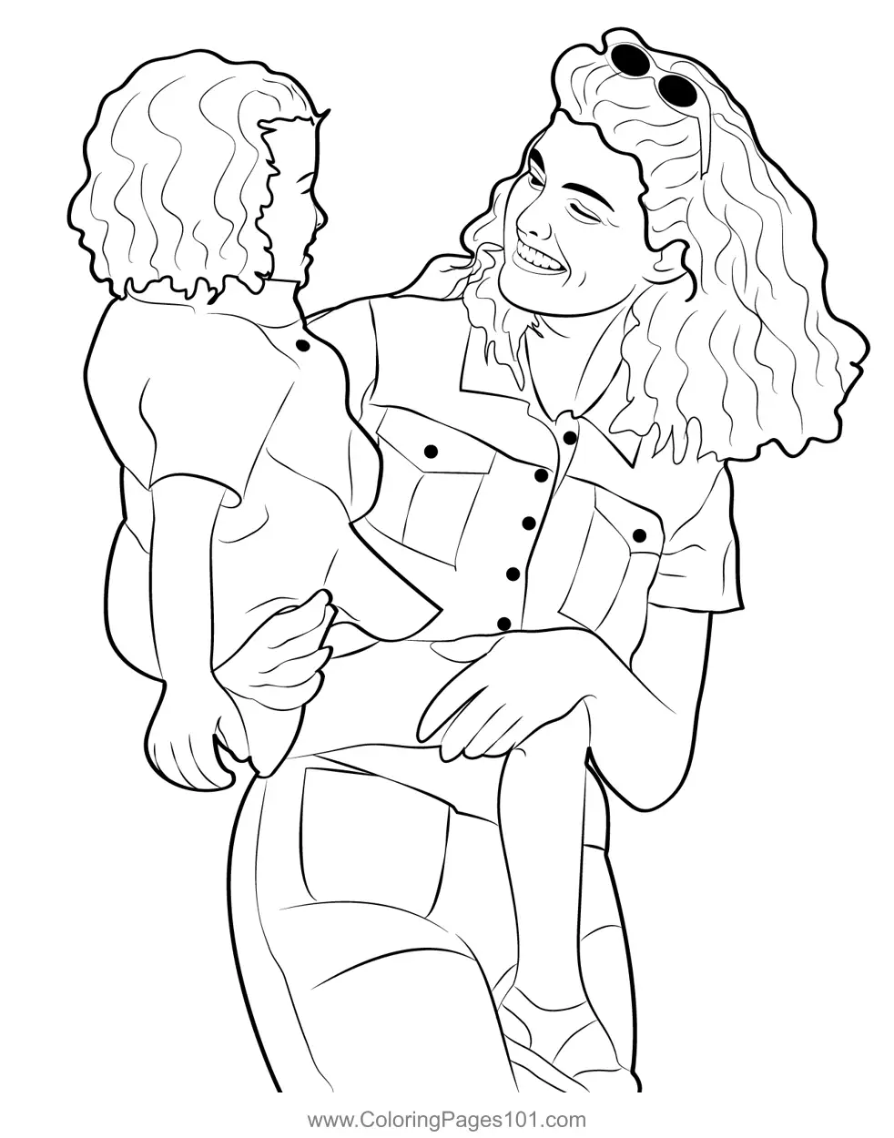 Mothers Day Coloring Pages 9