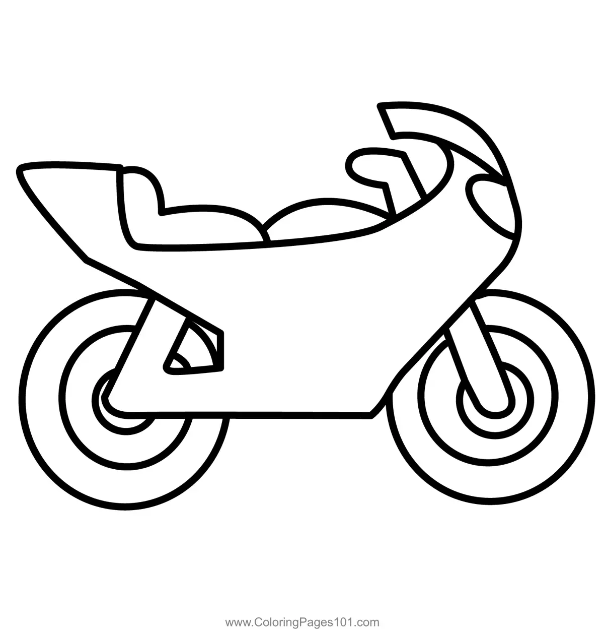 Motorbikes Coloring Pages 1