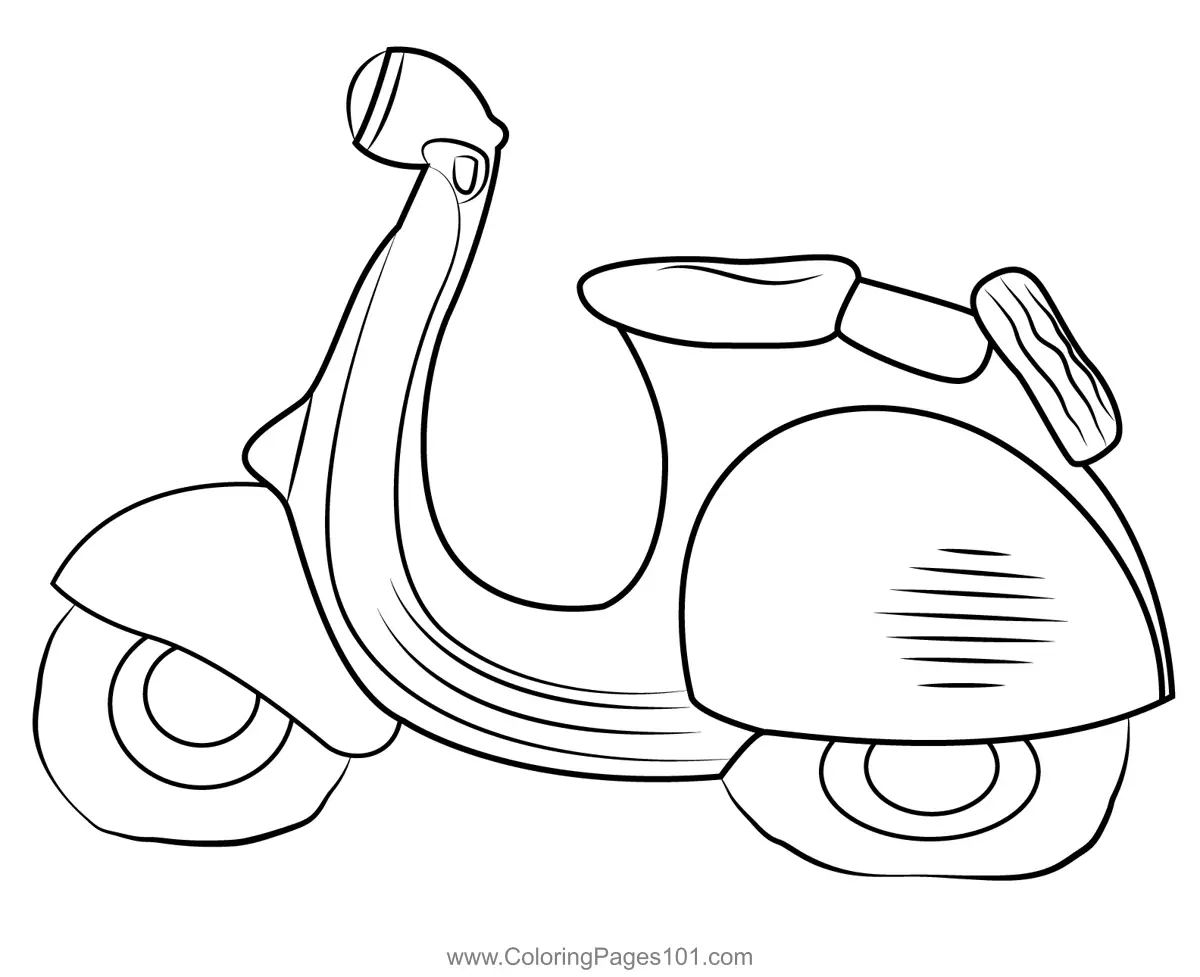 Motorbikes Coloring Pages 5