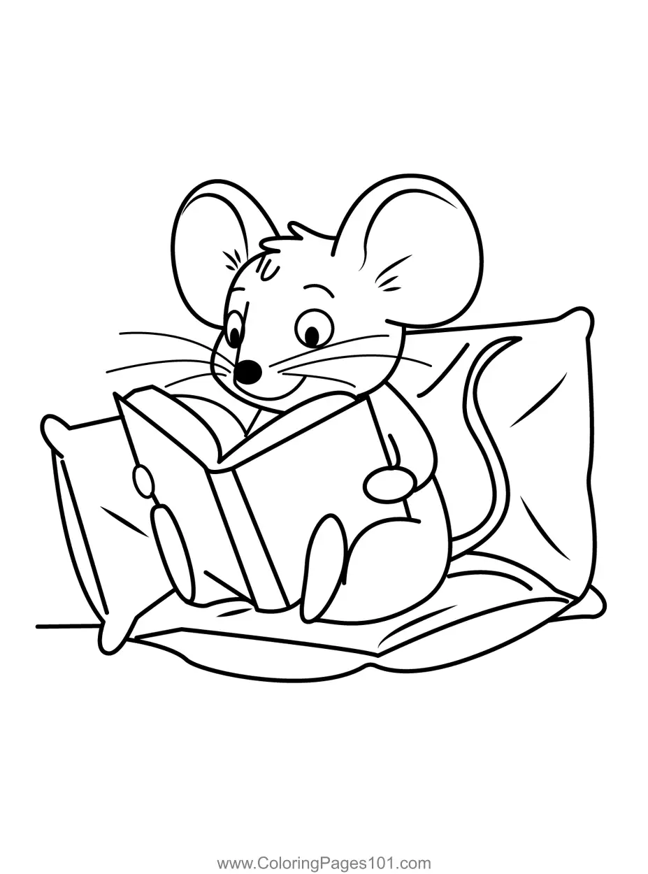 Mouse Coloring Pages 2