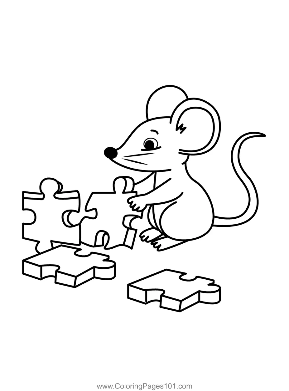 Mouse Coloring Pages 3