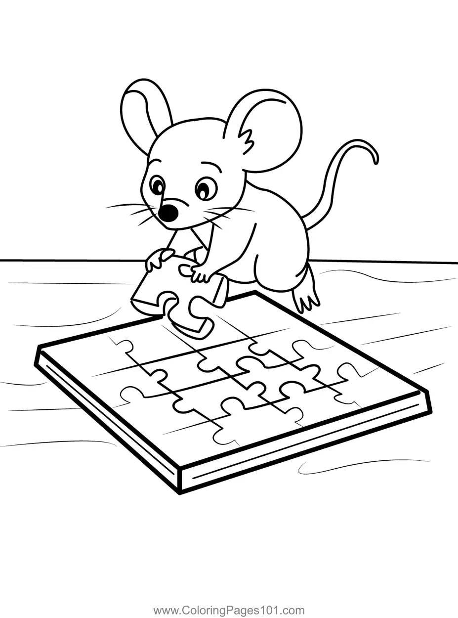 Mouse Coloring Pages 4