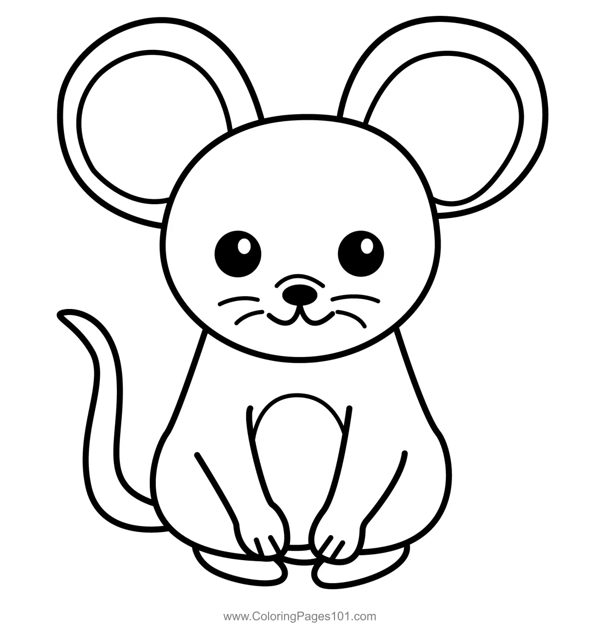 Mouse Coloring Pages 6
