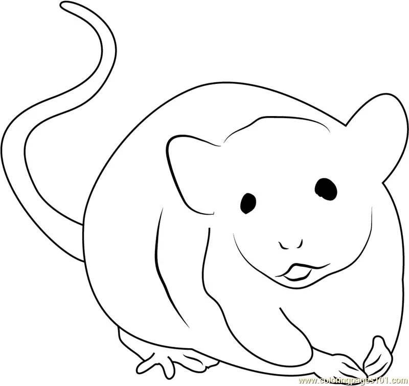 Mouse Coloring Pages 9