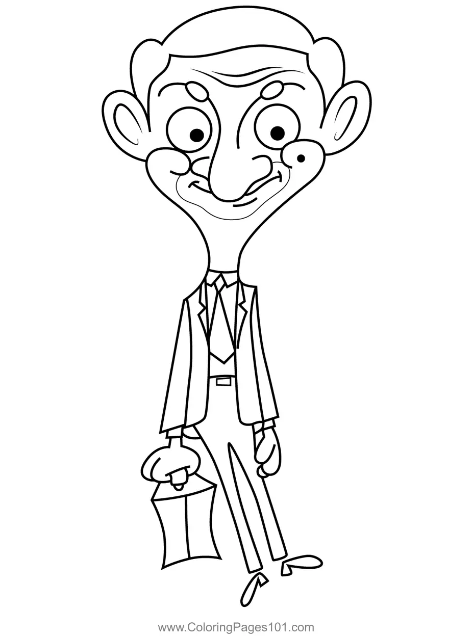 Mr Bean Coloring Pages 6