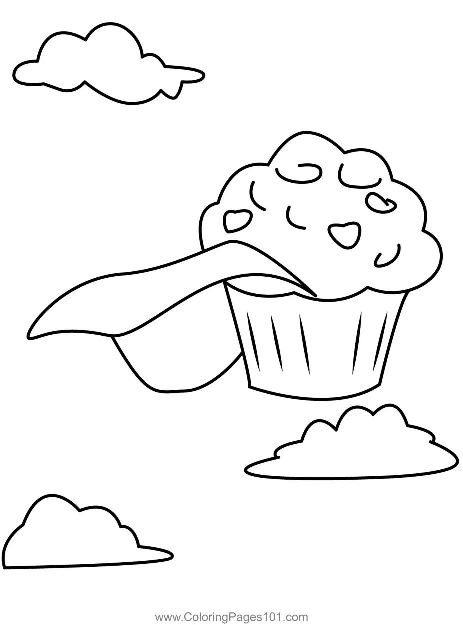 Muffins Coloring Pages 1