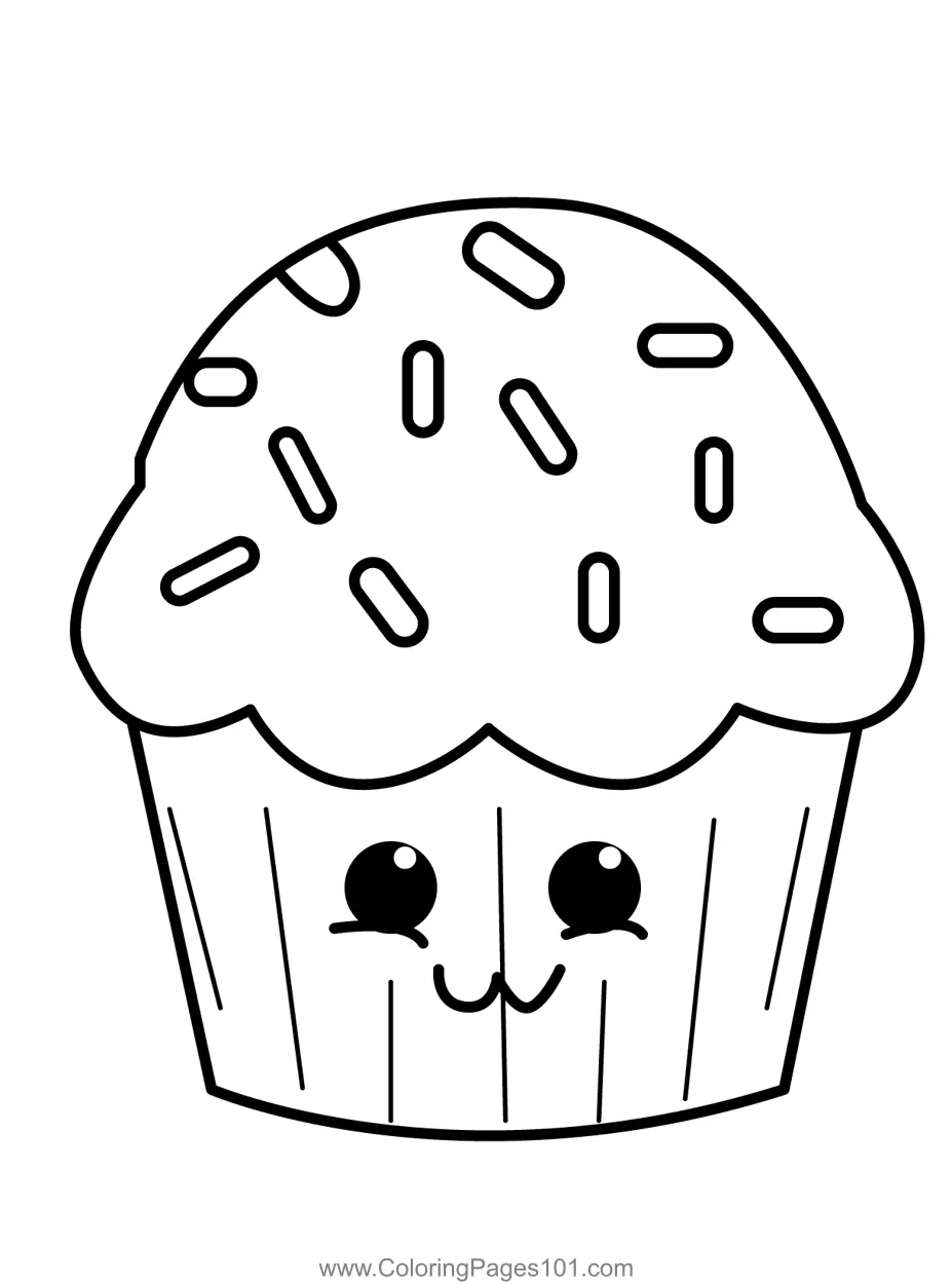 Muffins Coloring Pages 3