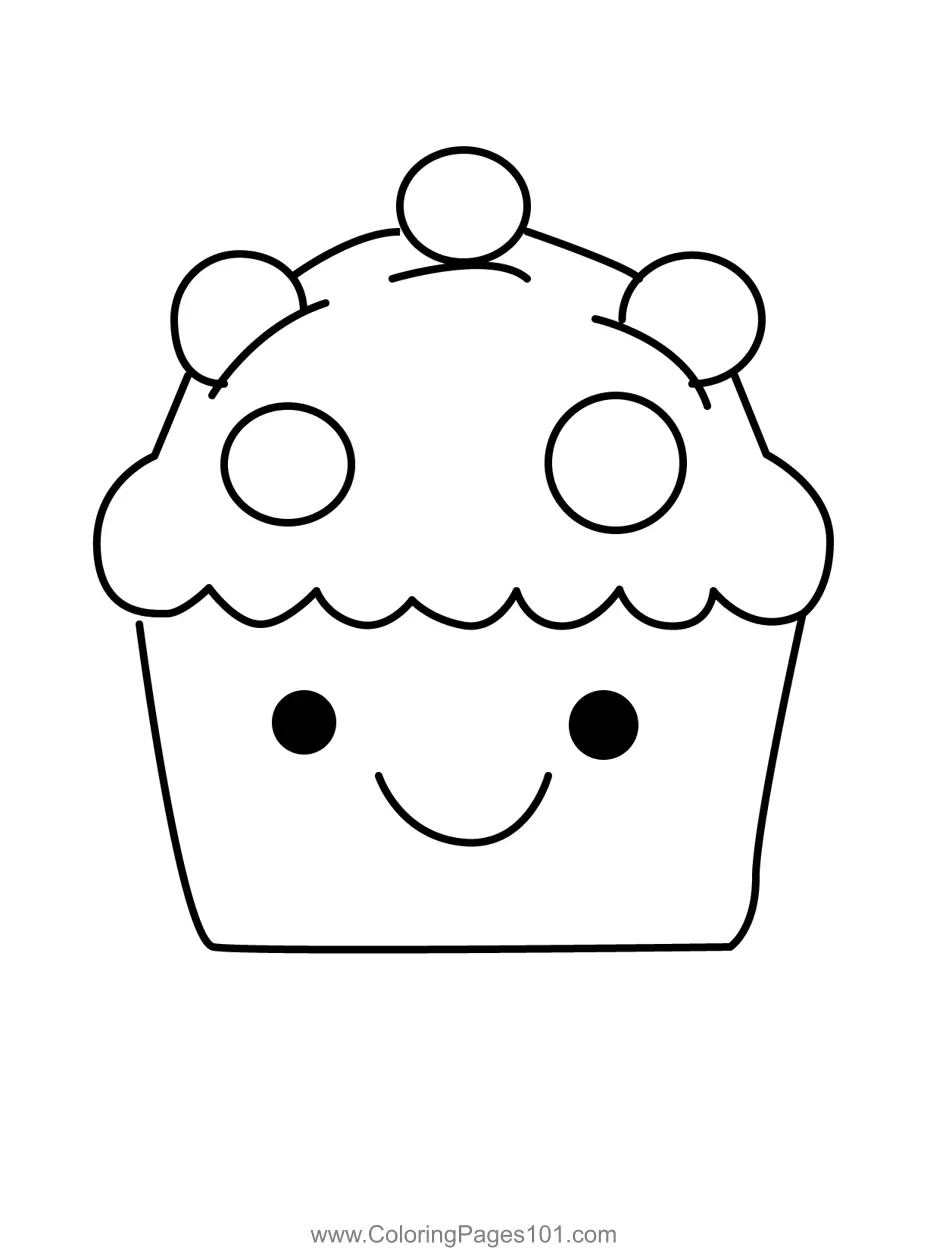 Muffins Coloring Pages 4