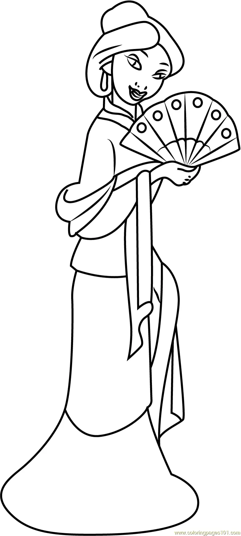 Mulan Coloring Pages 11