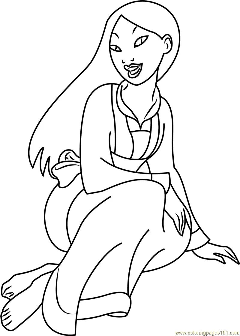 Mulan Coloring Pages