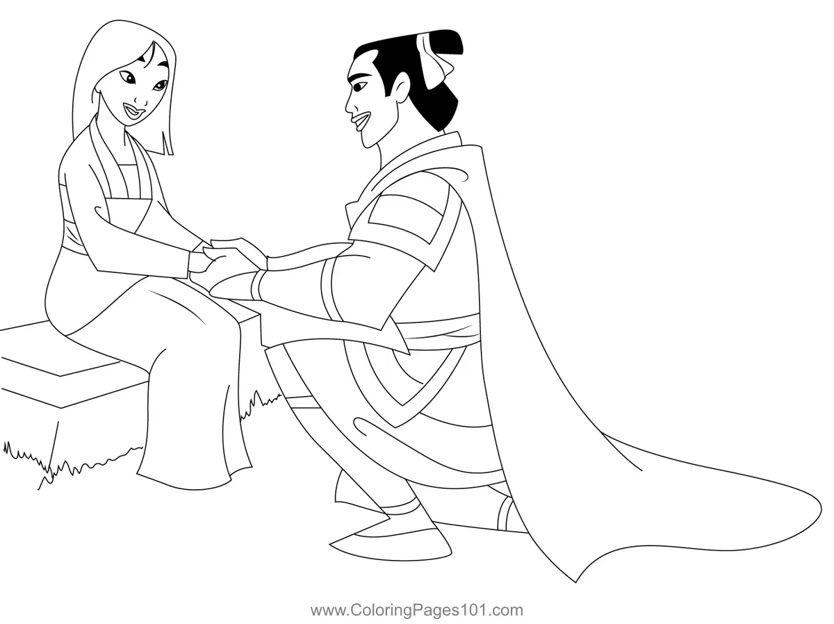 Mulan Coloring Pages 3