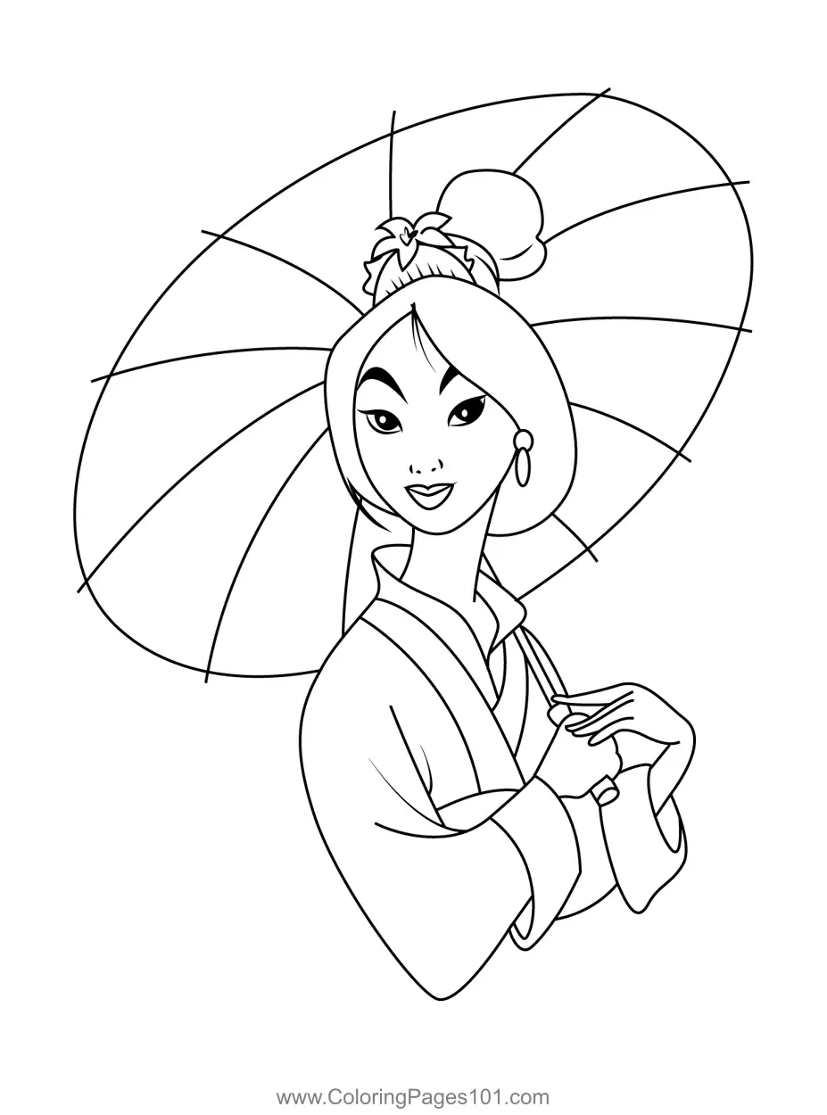 Mulan Coloring Pages 5