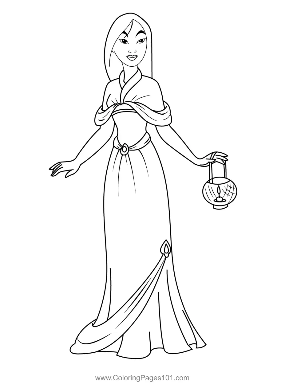 Mulan Coloring Pages 6