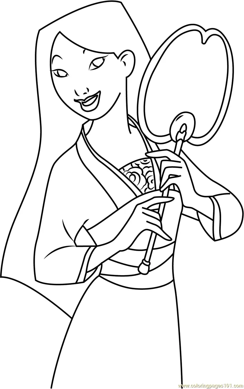 Mulan Coloring Pages 7