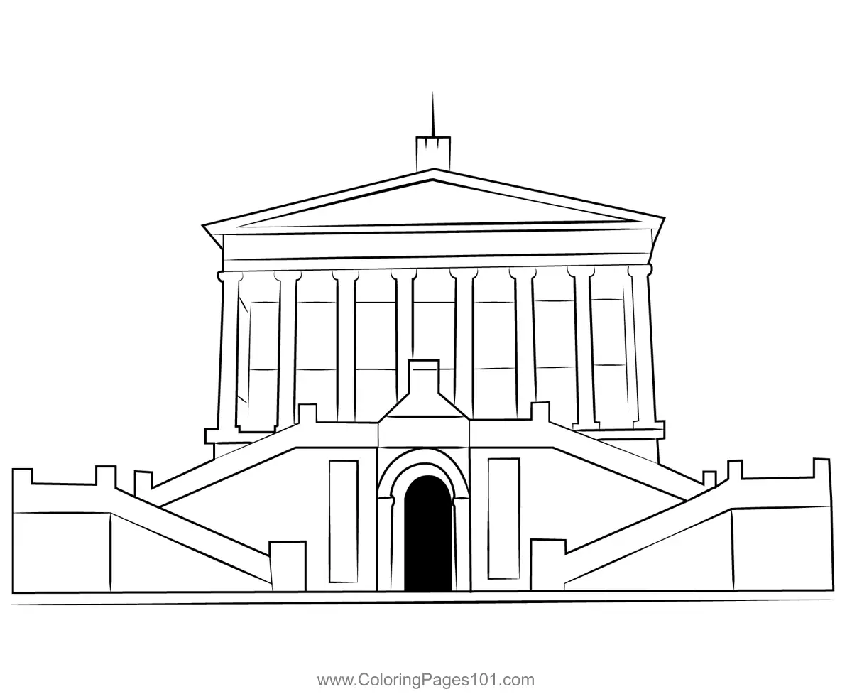 Museums Coloring Pages 4