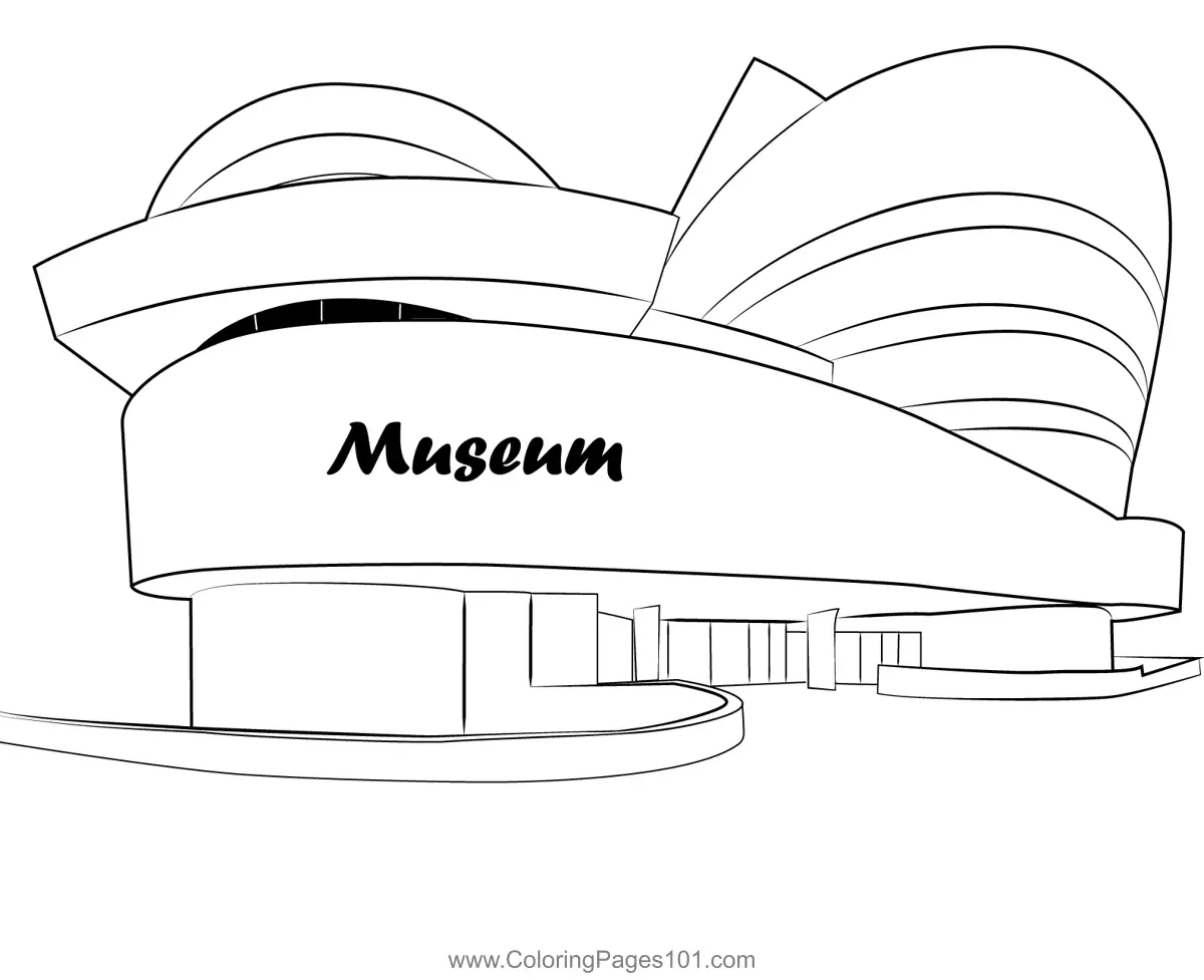 Museums Coloring Pages 7