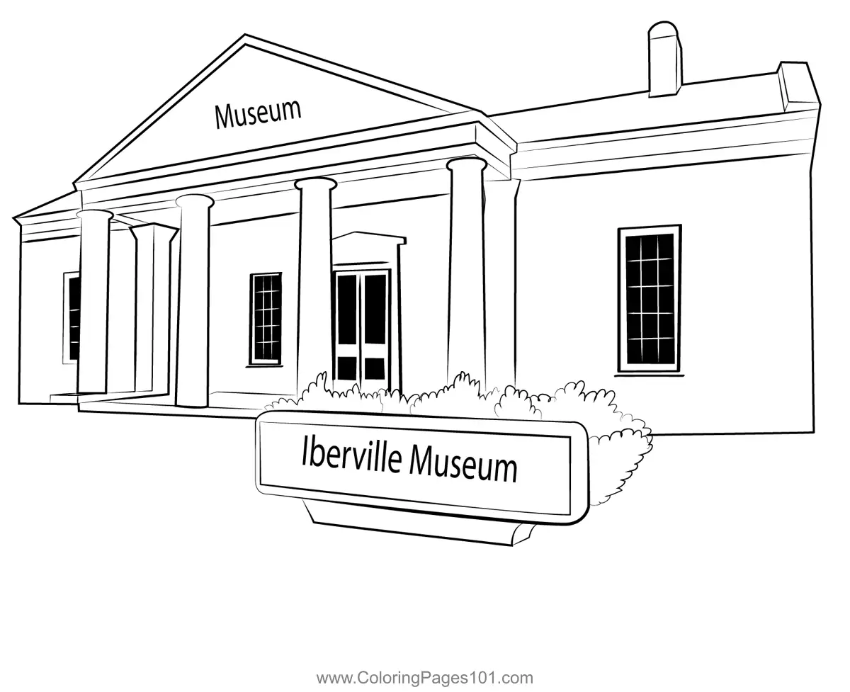 Museums Coloring Pages 9