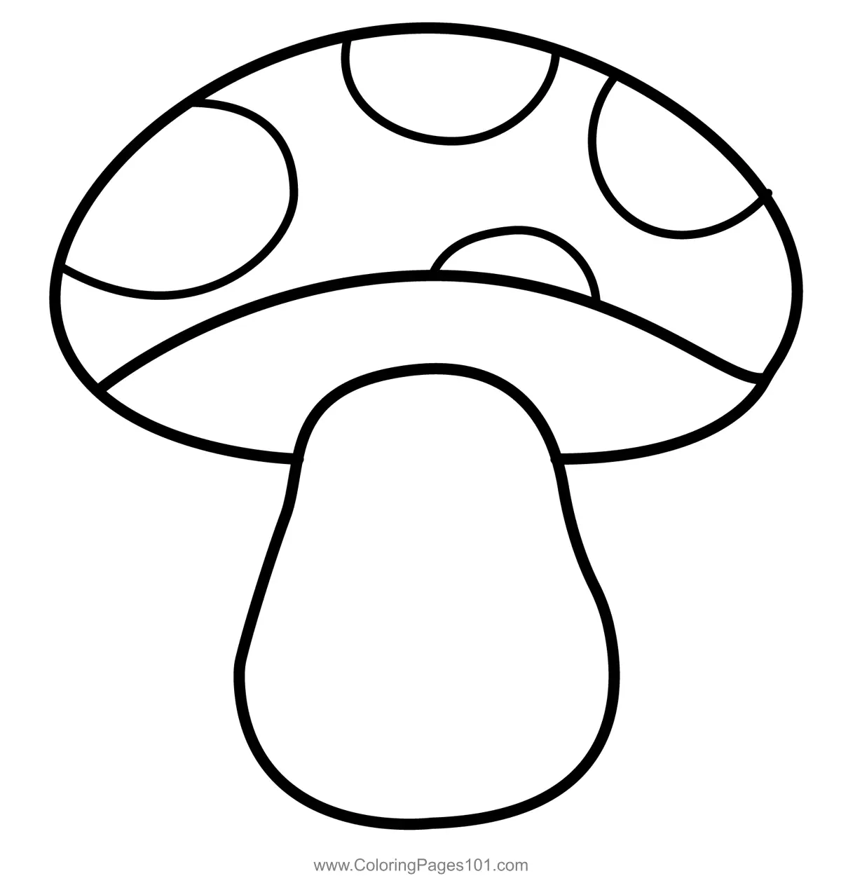 Mushrooms Coloring Pages 3