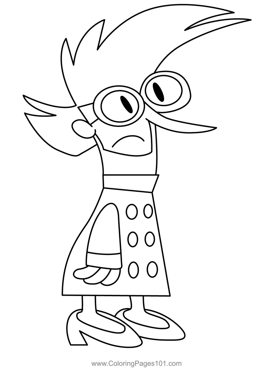 My Life as a Teenage Robot Coloring Pages 11