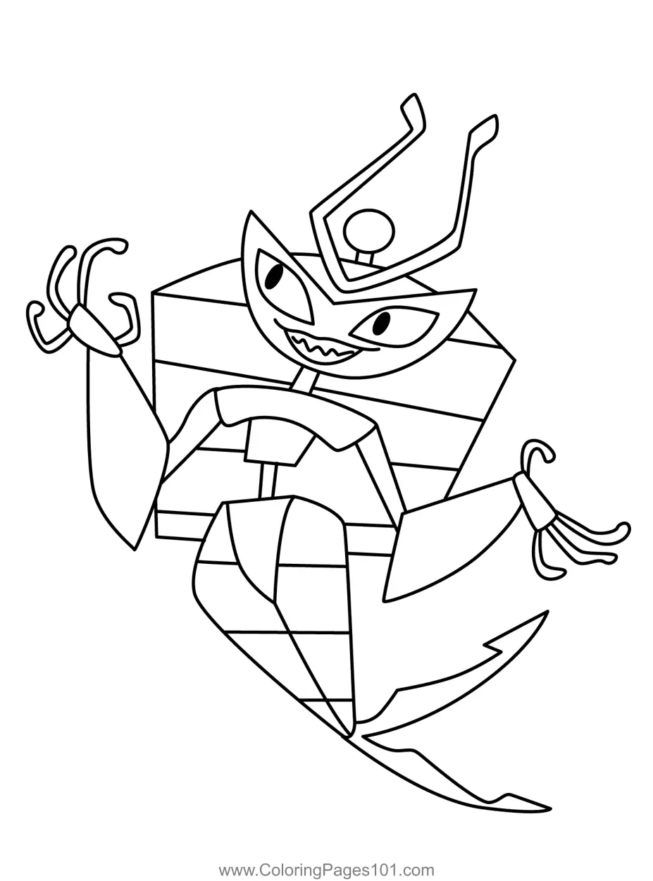 My Life as a Teenage Robot Coloring Pages 8