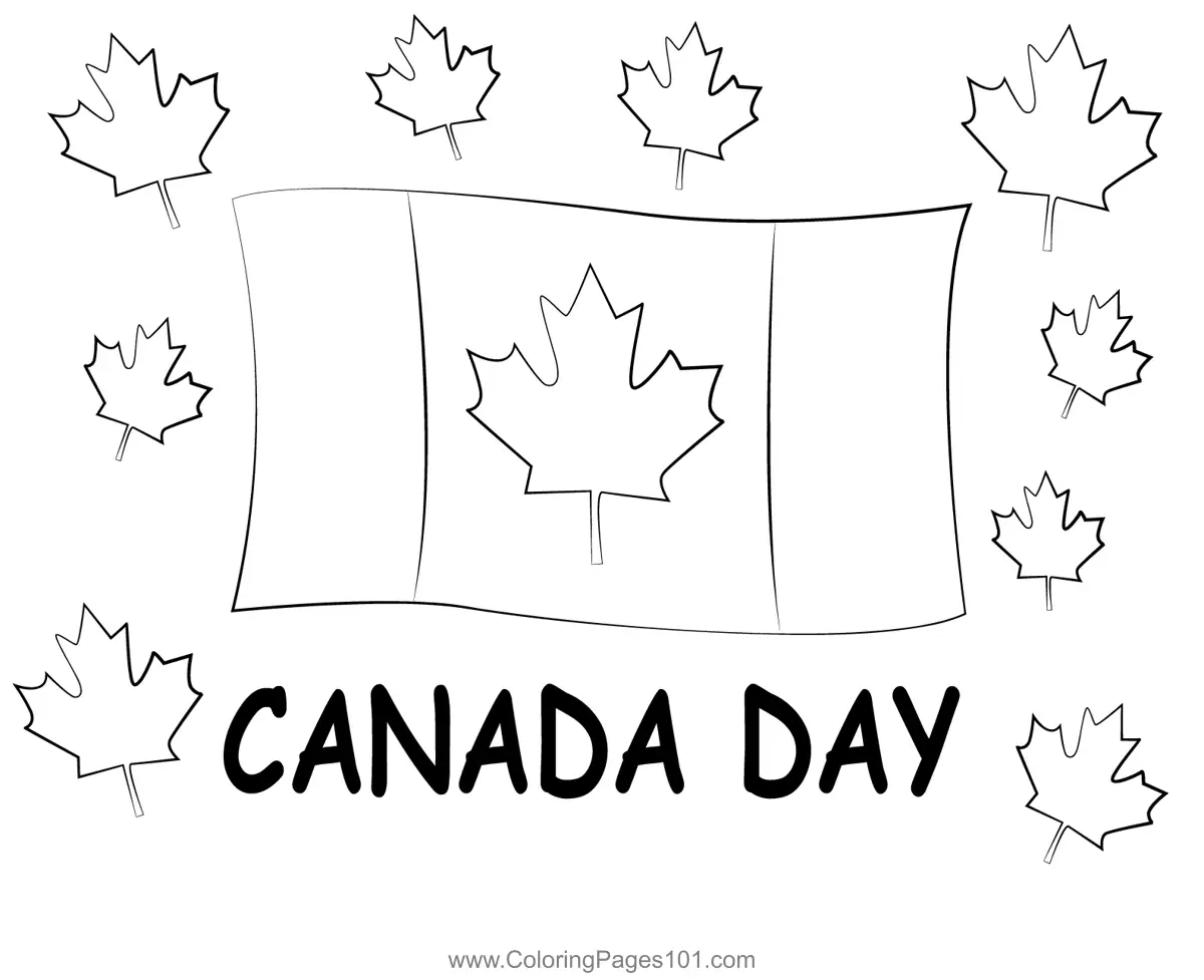 National Day - Canada Coloring Pages 4