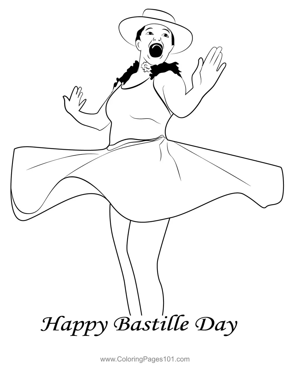 National Day - France Coloring Pages 9