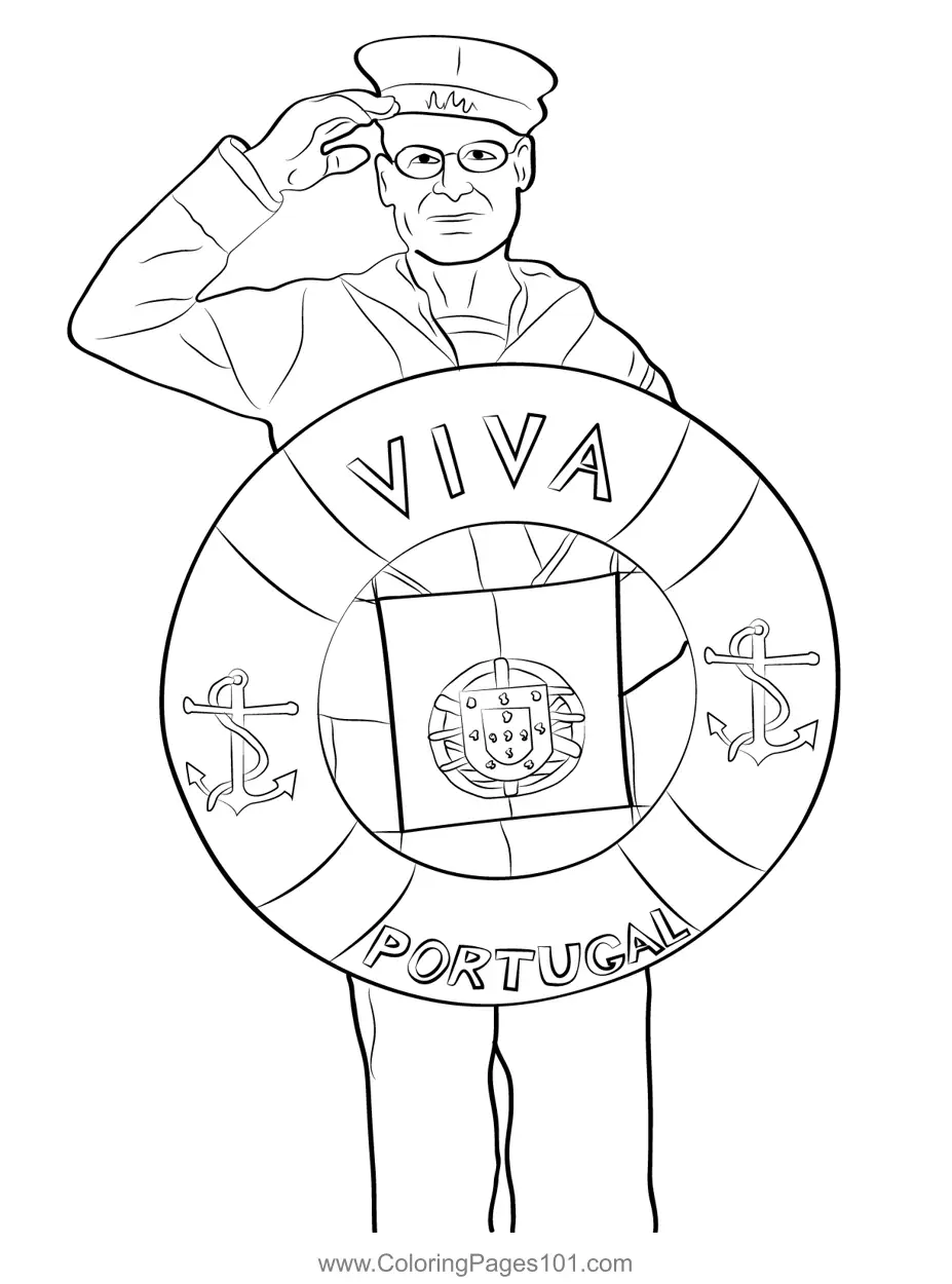 National Day - Portugal Coloring Pages 3