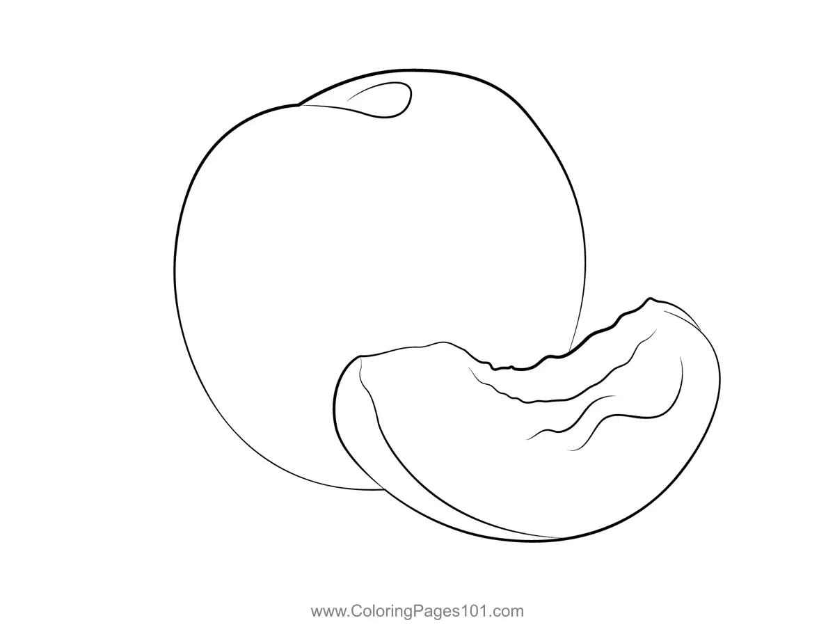 Nectarine Coloring Pages 8