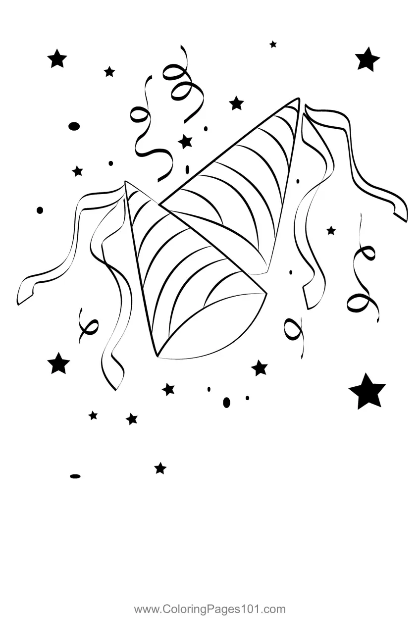 New Year Coloring Pages 11