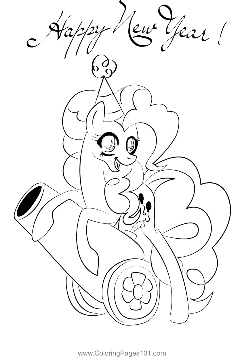 New Year Coloring Pages 2