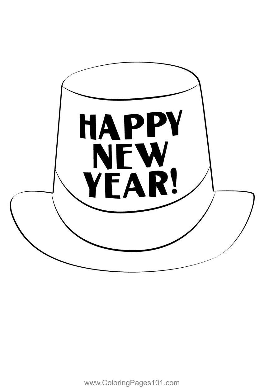 New Year Coloring Pages 6