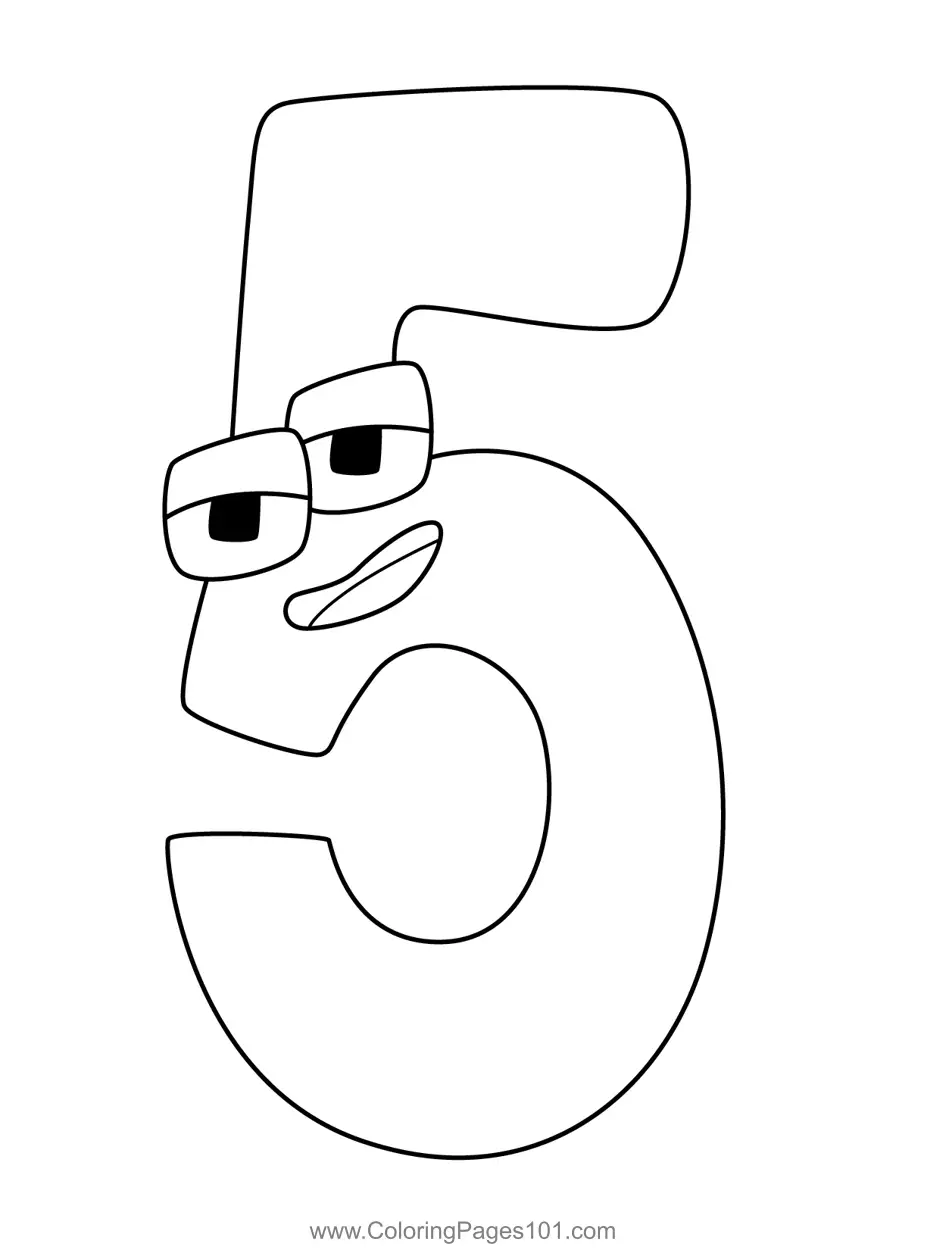 Number Lore Coloring Pages 5