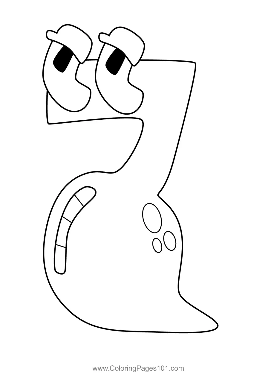 Number Lore Coloring Pages 7